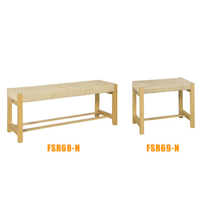 SoBuy FSR68-N Banc à Chaussures Design avec Assise et Rangement pour Entrée Couloir – 110x36x46 cm, Naturel