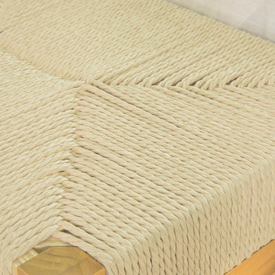 SoBuy FSR69-N Banc à Chaussures Design Banquette Meuble d'Entrée, Siège en Corde Tressée