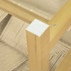 SoBuy FSR69-N Banc à Chaussures Design Banquette Meuble d'Entrée, Siège en Corde Tressée