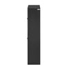 SoBuy FSR87-SCH Armoire à Chaussures 2 Abattants et Compartiment Ouvert pour Entrée Couloir – 80x24x110 cm, Noir