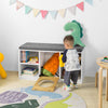 SoBuy FSR91-W Banc de Rangement pour Enfant Coffre à jouets Banc à Chaussures avec Maison de Chat Commode à Chaussures avec Coussin d'assise