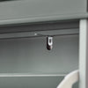 SoBuy FSR94-HG Dulap de încălțăminte cu 3 clapete, Depozitare 12 perechi, Certificat FSC®, Slim 24cm – 53x24x117 cm, Gri