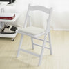 SoBuy FST06-W Chaise pliante en bois avec assise rembourrée, Chaise pliable pour Cuisine