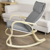 SoBuy FST15-DG Balansoar, Fotoliu balansoar, Fotoliu relaxant, Mesteacăn flexibil - Gri