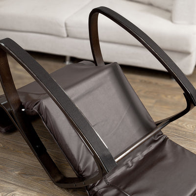 SoBuy FST20-BR Balansoar Relaxant cu Buzunar Lateral Detașabil
