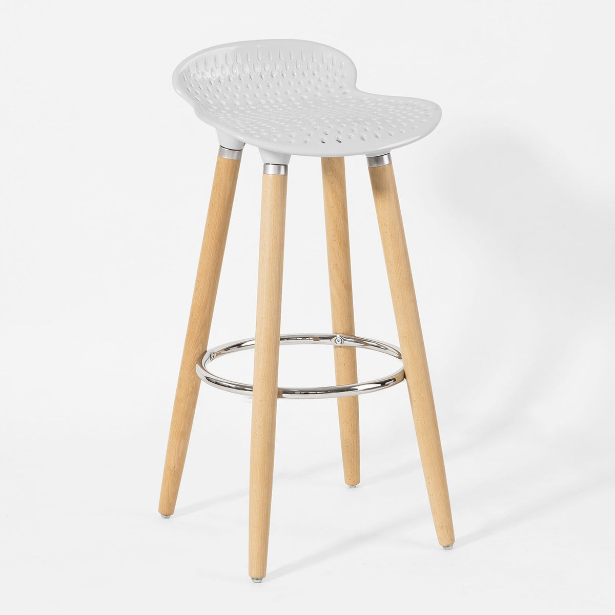 SoBuy FST35-W Tabouret de bar cuisine avec repose-pieds haute qualité