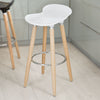 SoBuy FST35-W Tabouret de bar cuisine avec repose-pieds haute qualité