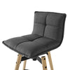 SoBuy FST45-DGx2 Set de 2 Scaune de Bar de Bucătărie Rotative cu Spătar și Suport pentru Picioare