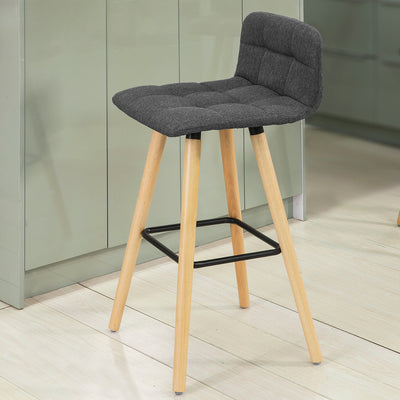SoBuy FST50-DG Tabouret de Bar Cuisine Dossier Repose-Pieds Haute qualité