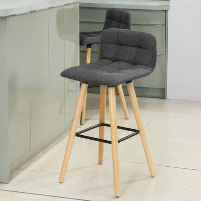 SoBuy FST50-DG Tabouret de Bar Cuisine Dossier Repose-Pieds Haute qualité