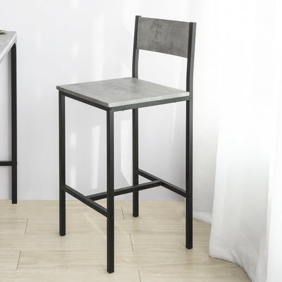 SoBuy FST53-HGx2 Set de 2 Scaune de Bar Scaune Înalte de Bucătărie Scaune de Bar