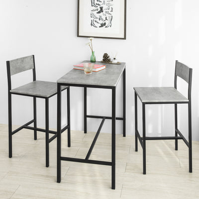 SoBuy FST53-HGx2 Set de 2 Scaune de Bar Scaune Înalte de Bucătărie Scaune de Bar