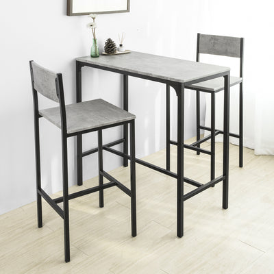 SoBuy FST53-HGx2 Set de 2 Scaune de Bar Scaune Înalte de Bucătărie Scaune de Bar