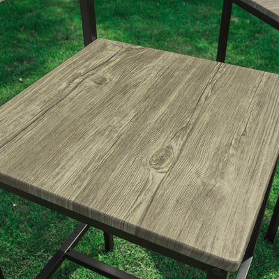 SoBuy FST53-Ax4 Lot de 4 Chaises Tabourets de Bar Cuisine Chaises de Bar, avec Repose-Pieds