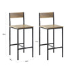 SoBuy FST53-XLx2 Set de 2 Scaune de Bar pentru Bucătărie, cu Suport pentru Picioare