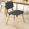 SoBuy FST54-DG Cuisine Chaise de Bureau à Manger avec Dossier de Siège Rembourré