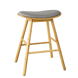 SoBuy FST57-DG Tabouret de Bar Tabouret Haut Cuisine avec Repose-Pieds et Coussin