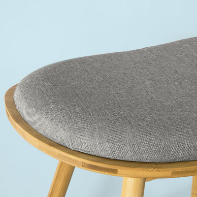 SoBuy FST57-DG Tabouret de Bar Tabouret Haut Cuisine avec Repose-Pieds et Coussin