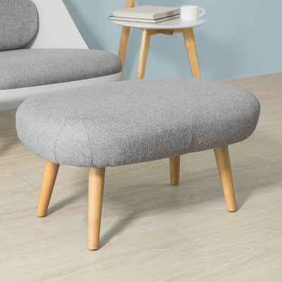SoBuy FST63-HG Fotoliu Relax cu Suport Picioare Taburet Șezlong Living Dormitor