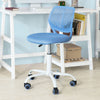 SoBuy Scaun pivotant pentru scaun de birou înălțime dormitor albastru 46-58cm FST64-BL