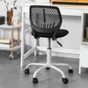 SoBuy FST64-SCH Scaun de birou ergonomic, Scaun rotativ, Scaun pentru calculator, Reglabil pe înălțime - Negru