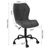 SoBuy FST66-HG Scaun de Birou Ergonomic, Scaun Rotativ Reglabil