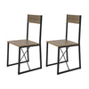 SoBuy FST67x2 Set de 2 Scaune de Bucătărie Scaune de Sufragerie cu Spătar