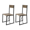 SoBuy FST67x2 Set de 2 Scaune de Bucătărie Scaune de Sufragerie cu Spătar