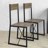 SoBuy FST67x2 Set de 2 Scaune de Bucătărie Scaune de Sufragerie cu Spătar