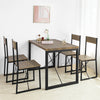 SoBuy FST67x4 Set de 4 scaune de bucătărie din metal Scaune de sufragerie cu spătar Scaun pentru restaurant