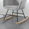 SoBuy FST68-DG Scaun Balansoar cu Cotiere Șezlong Relaxare Picioare