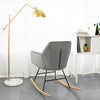 SoBuy FST68-HG Scaun balansoar cu cotiere Fotoliu de relaxare Picioare