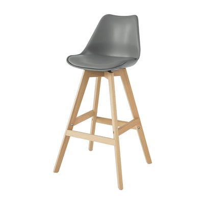 SoBuy FST69-HG Tabouret de Bar Tabouret Haut Cuisine Chaise de Bar avec Dossier