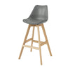 SoBuy FST69-HG Scaun de bar Scaun înalt de bucătărie Scaun de bar cu spătar