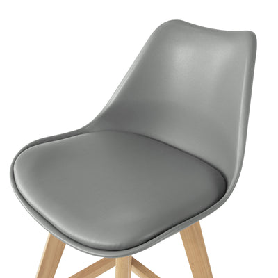 SoBuy FST69-HG Tabouret de Bar Tabouret Haut Cuisine Chaise de Bar avec Dossier