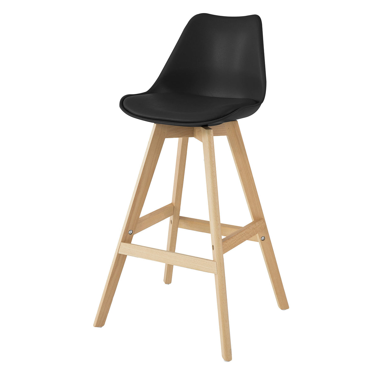 SoBuy FST69-Sch Scaun de bar Scaun înalt de bucătărie Scaun de bar cu spătar
