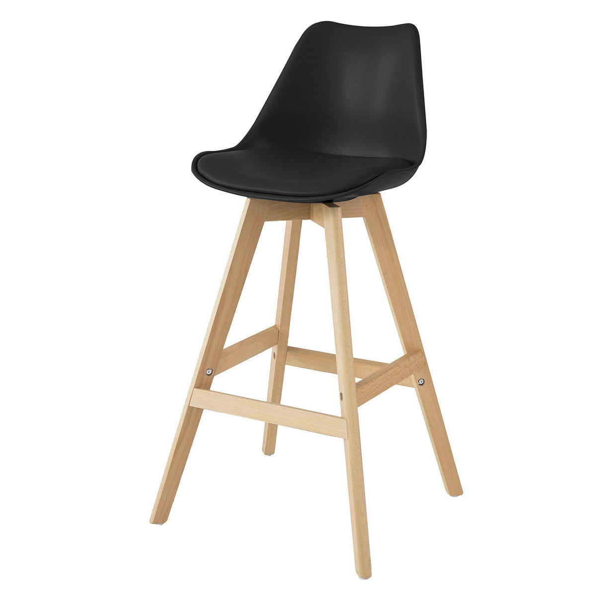 SoBuy FST69-Sch Tabouret de Bar Tabouret Haut Cuisine Chaise de Bar avec Dossier