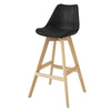 SoBuy FST69-Sch Tabouret de Bar Tabouret Haut Cuisine Chaise de Bar avec Dossier