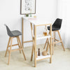 SoBuy FST69-Sch Tabouret de Bar Tabouret Haut Cuisine Chaise de Bar avec Dossier