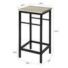 SoBuy FST71-Nx2 Lot de 2 Chaises Tabourets de Bar Cuisine avec Repose-Pieds