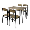 SoBuy FST73-Nx4 Set de 4 Scaune de Bucătărie din Metal Scaune de Sufragerie cu Spătar Scaun fără masă