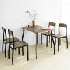 SoBuy FST73-Nx4 Set de 4 Scaune de Bucătărie din Metal Scaune de Sufragerie cu Spătar Scaun fără masă