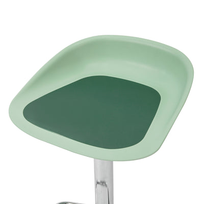 SoBuy FST75-GR Scaun de bar de design, scaun rotativ la 360°, reglabil pe înălțime, cu suport pentru picioare