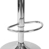 SoBuy FST75-GR Scaun de bar de design, scaun rotativ la 360°, reglabil pe înălțime, cu suport pentru picioare