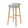 SoBuy Scaune de bucătărie moderne scaun de bar înalt, scaun gri, FST77-HG