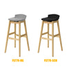SoBuy FST79-SCH Tabouret de Bar Design Chaise Haute de Bar Cuisine avec Repose-Pieds et Piètement en Bois de Chêne Haute Qualité