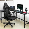 SoBuy FST82-Sch Scaun Gaming Scaun Gamer Ergonomic Scaun de Birou Rotativ -Înălțime Reglabilă