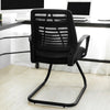 SoBuy FST83-Sch Scaun Cantilever din Plasă Scaun de Birou pentru Conferințe Fotoliu de Birou cu Șezut Tapițat