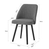 SoBuy FST84-HG x2 Set de 2 Scaune de Sufragerie Scaun de Bucătărie Scaun pentru Vizitatori cu Șezut Tapițat