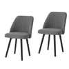SoBuy FST84-HG x2 Set de 2 Scaune de Sufragerie Scaun de Bucătărie Scaun pentru Vizitatori cu Șezut Tapițat